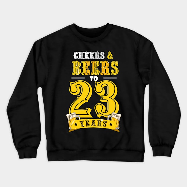 50th Birthday Beer Lover Cheers and Beers to 50 Years _23 Crewneck Sweatshirt by timski